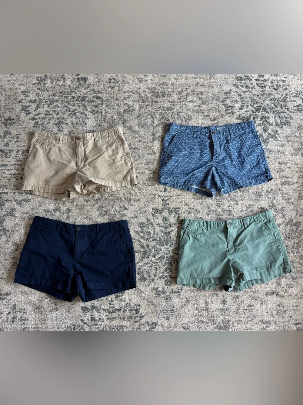 GAP Teal Green Cotton Bermuda Shorts